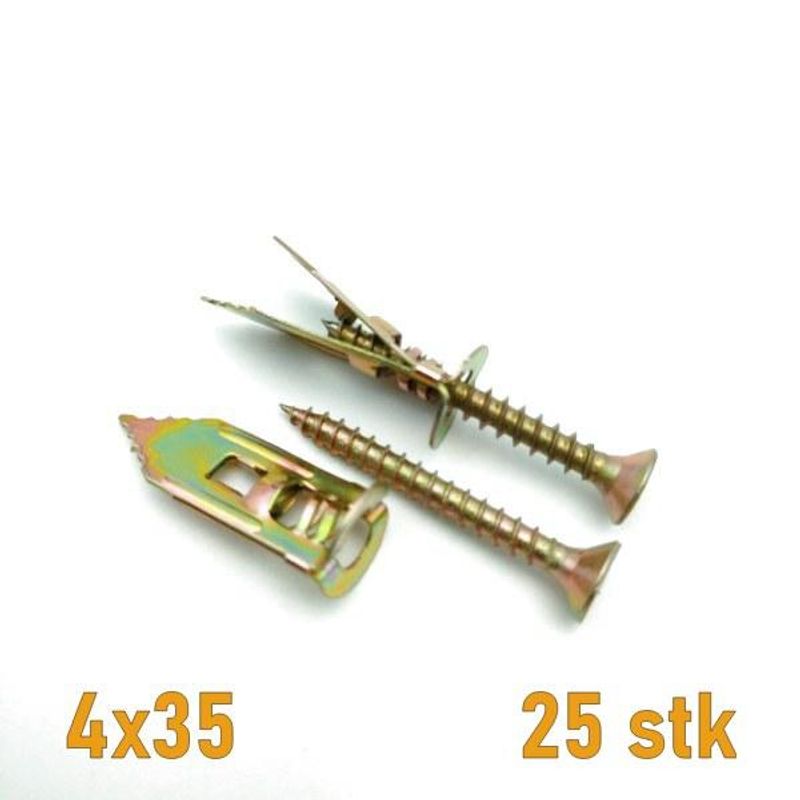 Gipsplugg lett 25 stk