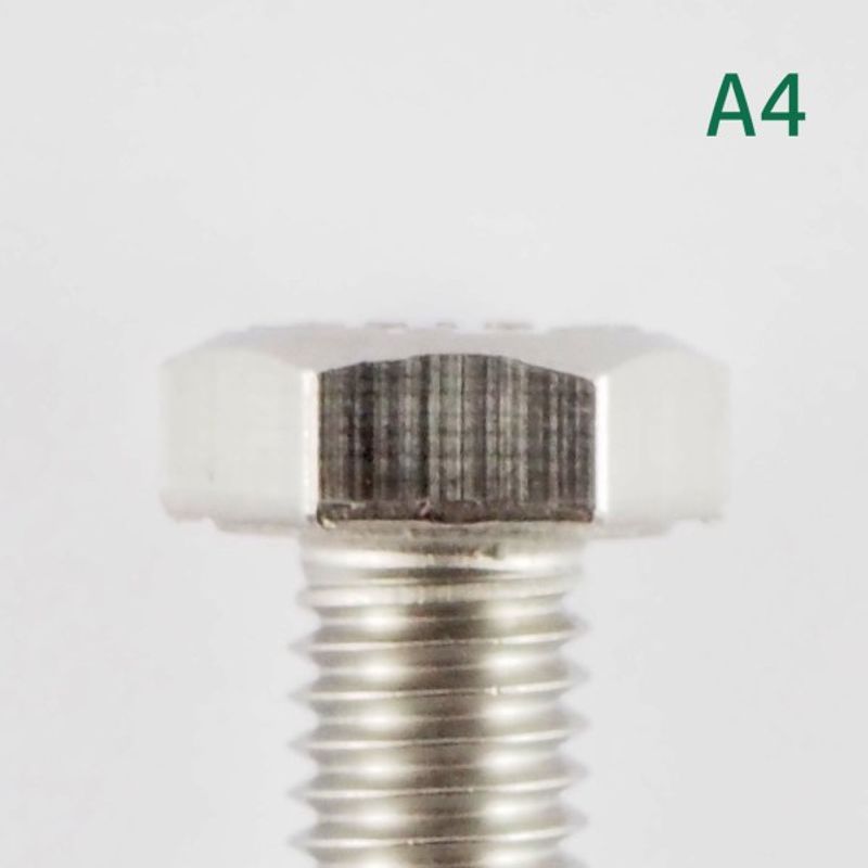 M8x80 Sekskantskrue 5 stk  Syrefast A4