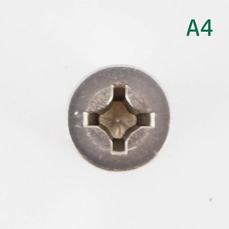 M4x40 Maskinskrue 10 stk Senkehode Syrefast A4