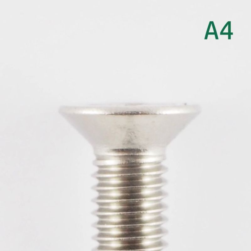 M8x100 Maskinskrue 25 stk Senkehode Syrefast A4